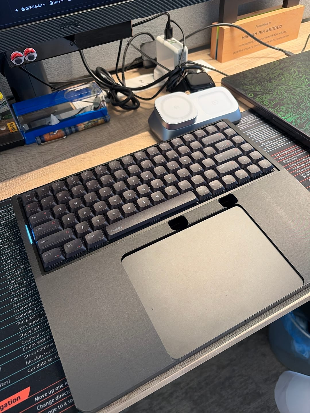 Customer photo review of IQUNIX MQ80 Aluminum Low Profile Mechanical Keyboard