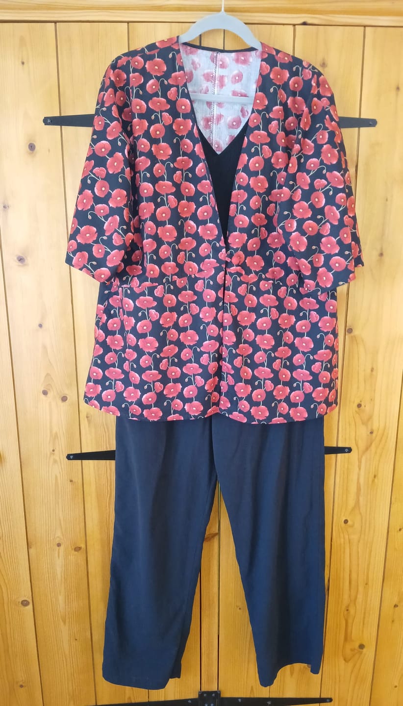 Customer photo review of Linen Feel 100% Cotton Fabric