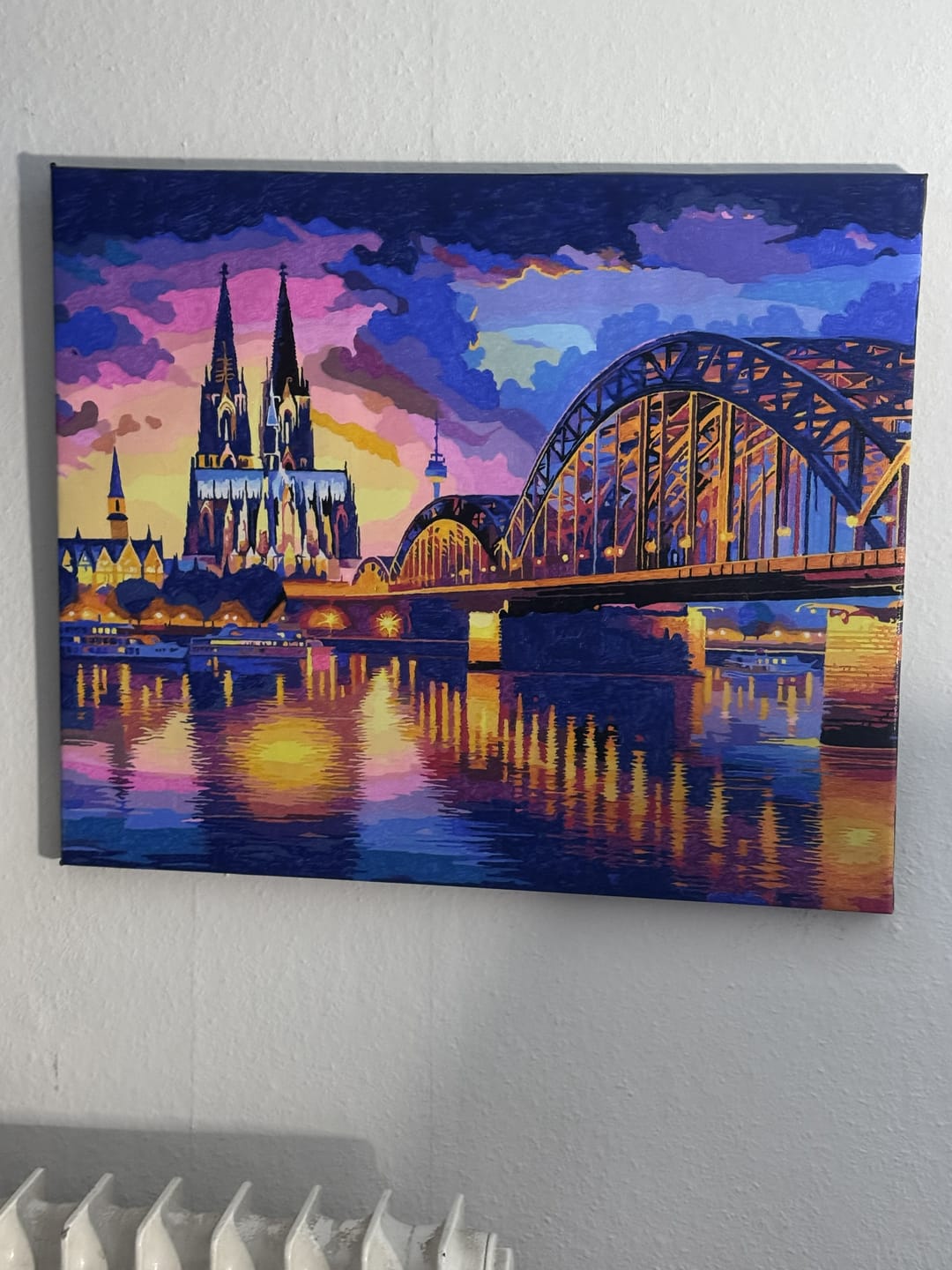 Customer photo review of Malen nach Zahlen - Stadtbild Köln
