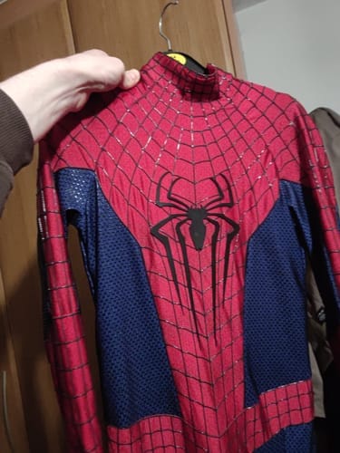 Customer photo review of The Amazing Spider-Man Costume Replica Wearable Suit (Replica Grade)(Screen Printed)