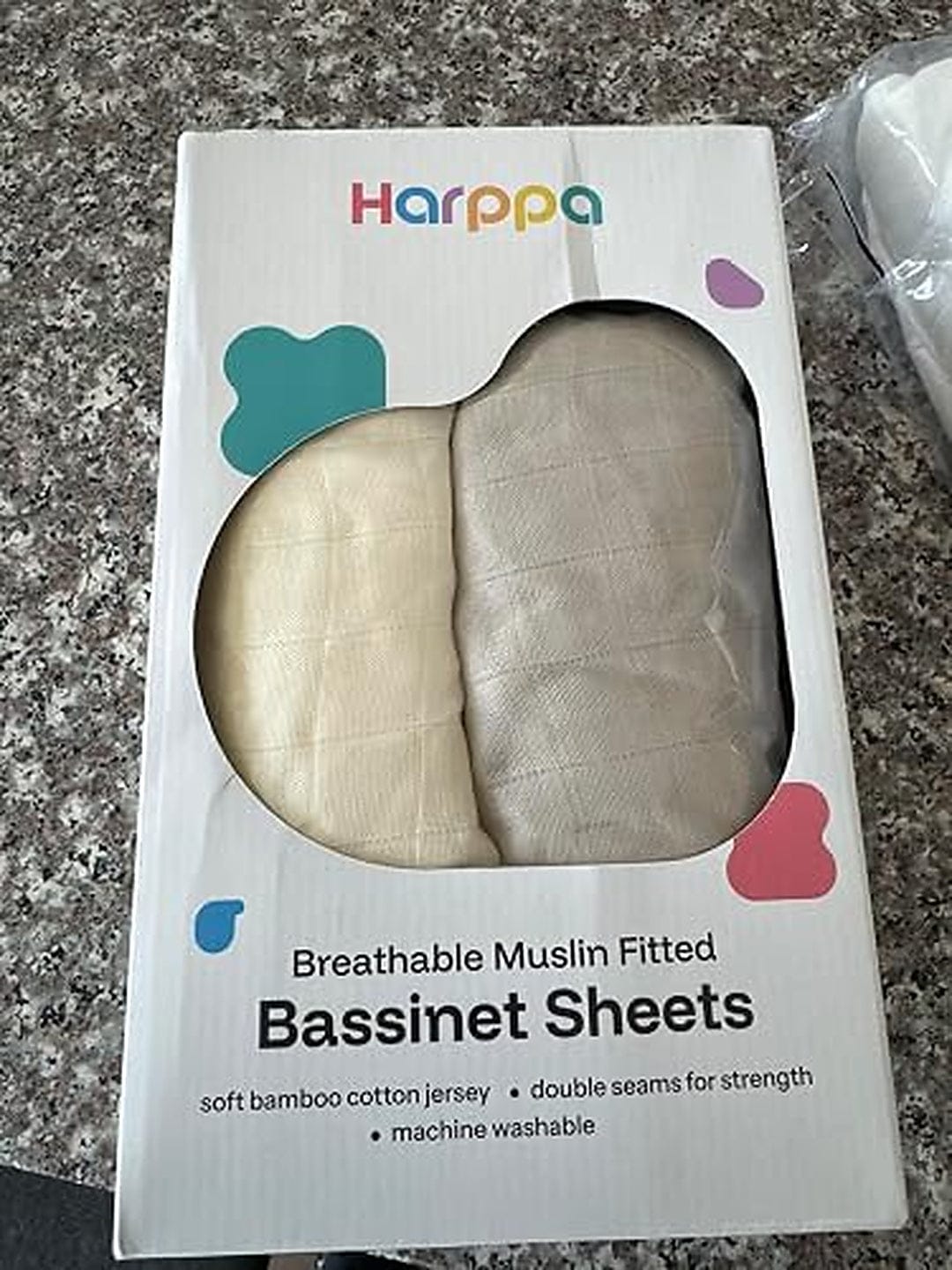 Customer photo review of Bassinet Sheets 2 Pack