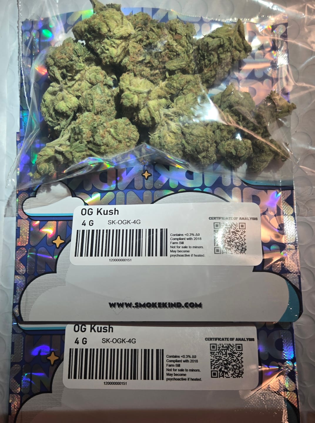 Customer photo review of OG Kush - 4 Grams (Indica)