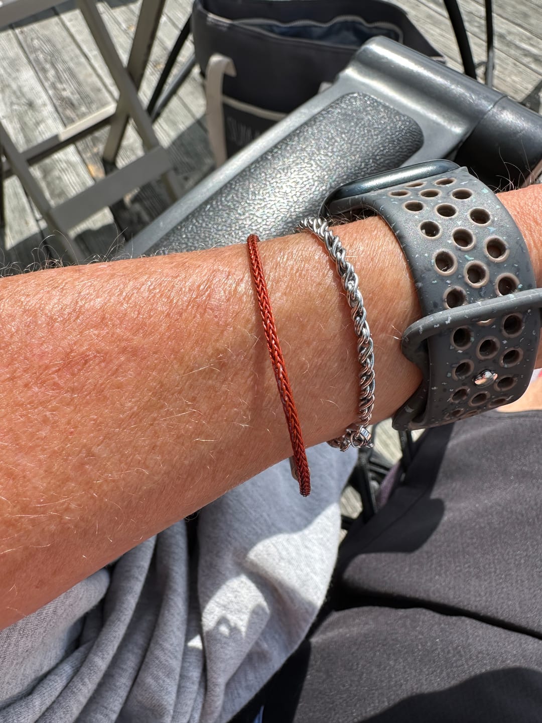 Customer photo review of Infinity Twist Bracelet