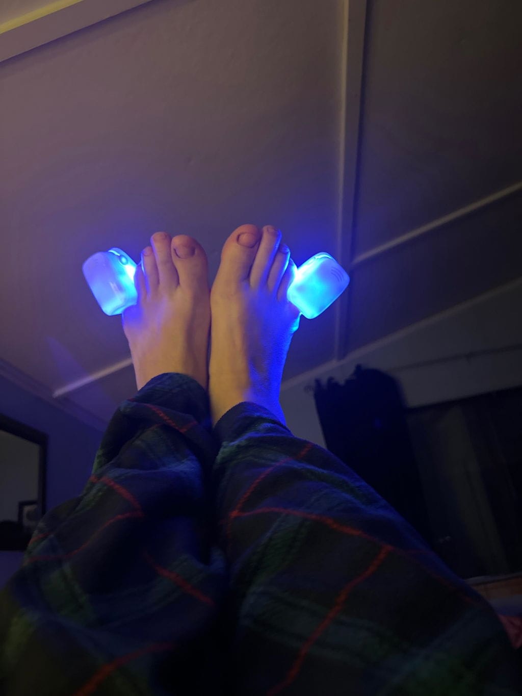 Customer photo review of Appareil Lumière Bleue Anti-Mycose des Ongles