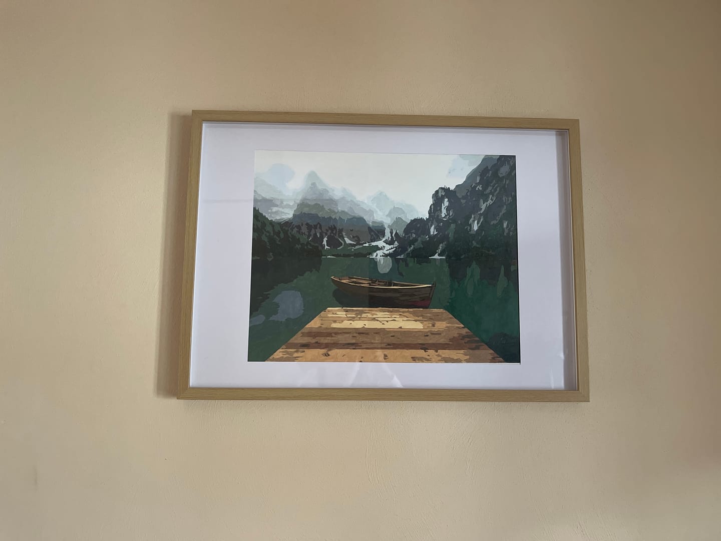 Customer photo review of Malen nach Zahlen - Berge und See in den Dolomiten
