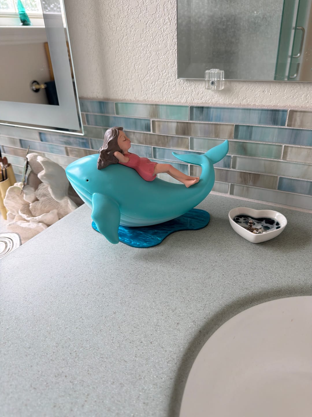 Customer photo review of Whale Girl Figurine
