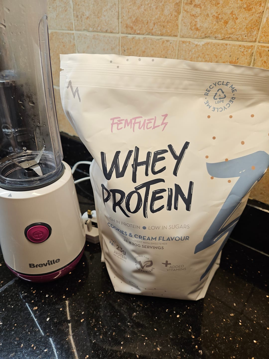 Customer photo review of Whey Protein