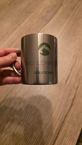 Customer photo review of 330ml (11oz) Mok RVS Zilver voor sublimatie