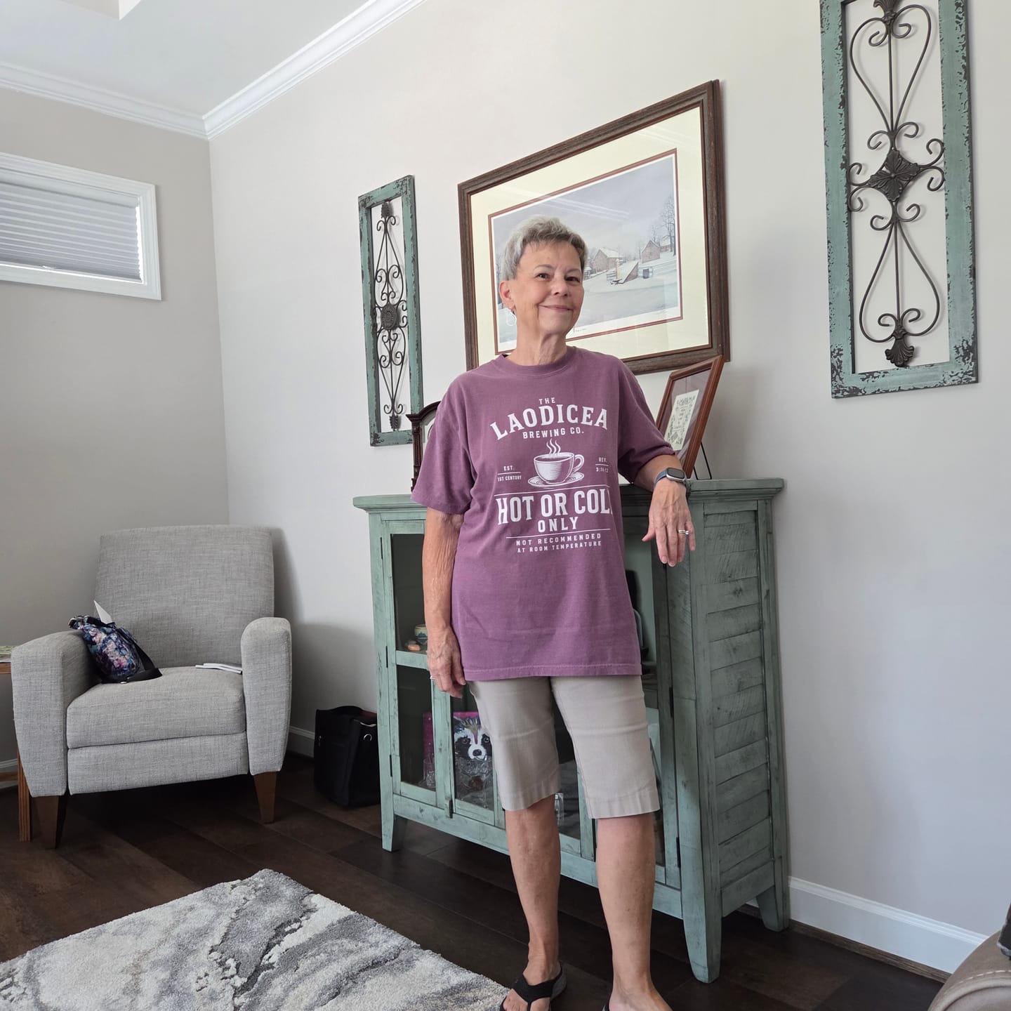 Customer photo review of Hot or Cold T-Shirt