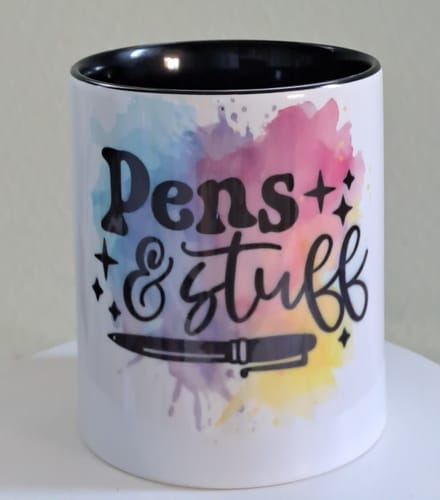 Customer photo review of Keramische Pennenbak Zwart – Voor Sublimatie