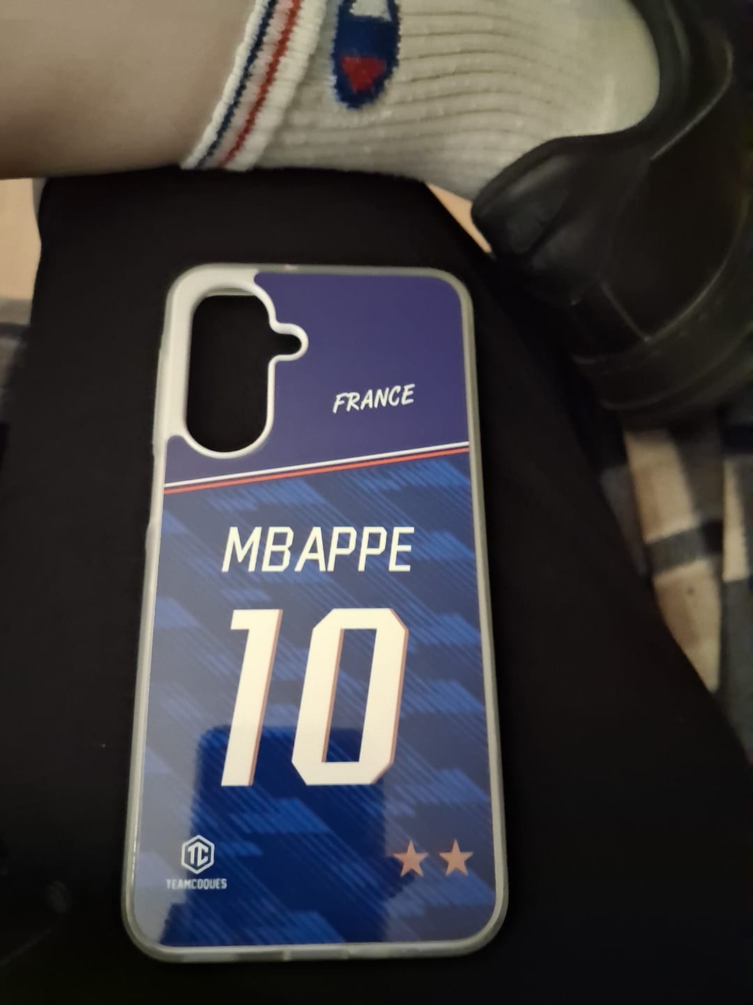 Customer photo review of Coque foot EQUIPE DE FRANCE 2026 DOMICILE personnalisable - TEAMCOQUES