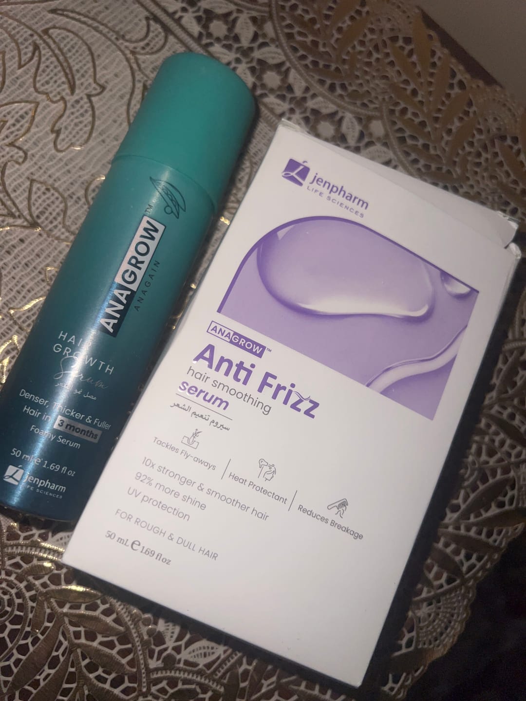 Customer photo review of Anagrow Anti Frizz Hair Serum