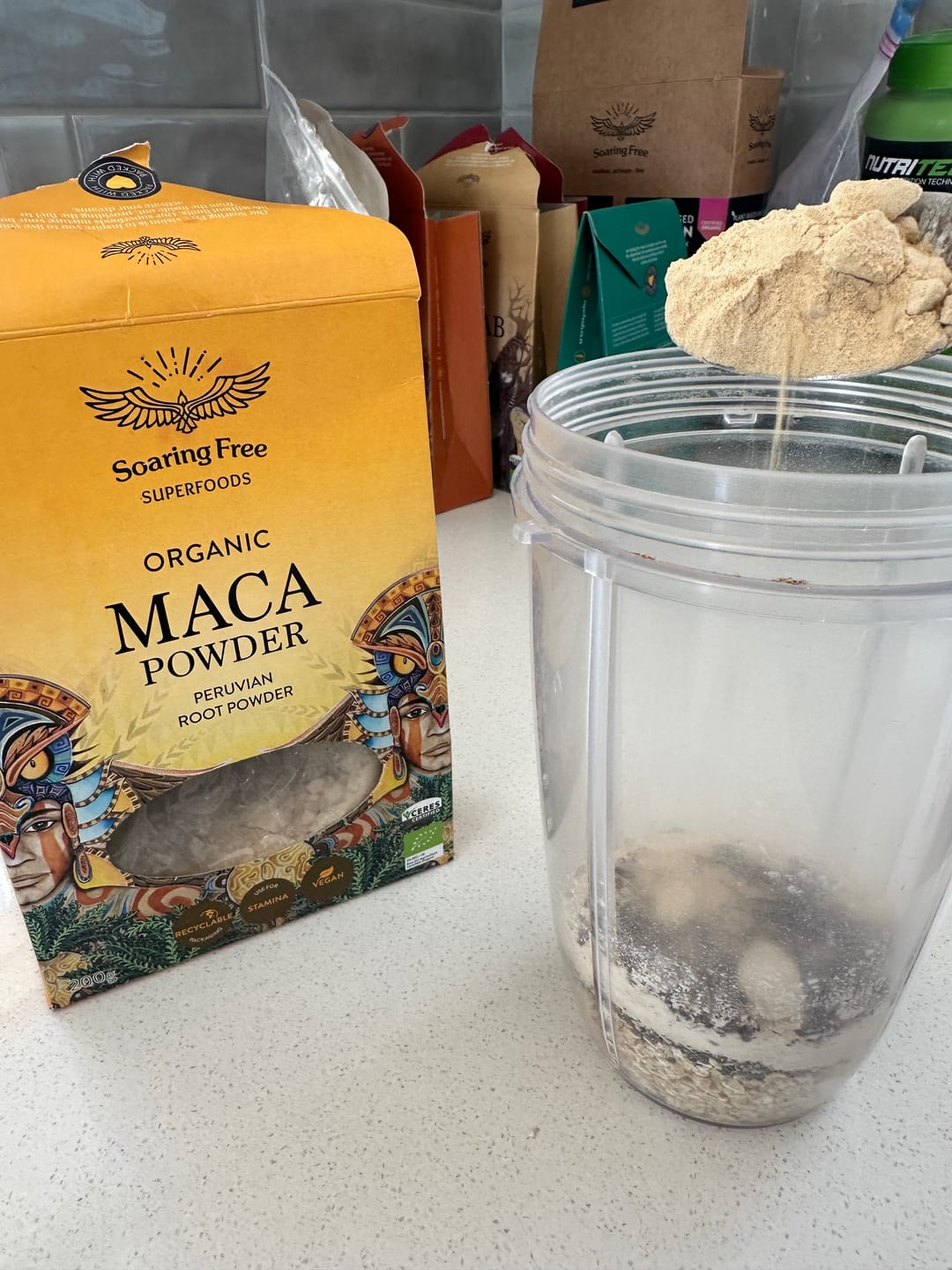 Customer photo review of Organic Yellow Maca Powder