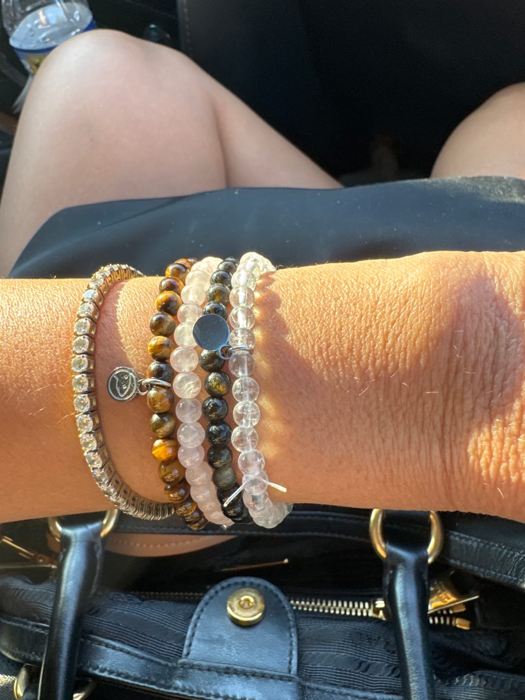 Customer photo review of Rose Quartz Bracelet Mini