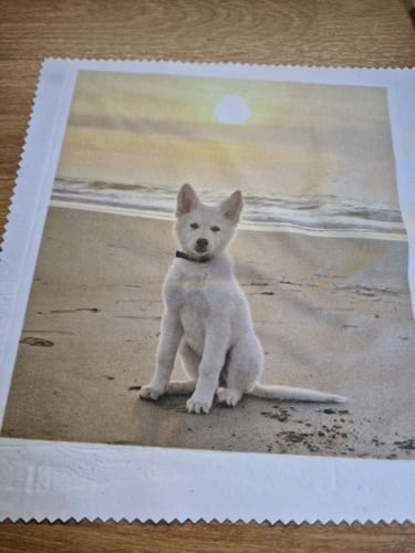 Customer photo review of Microvezel Brillendoekje voor sublimatie
