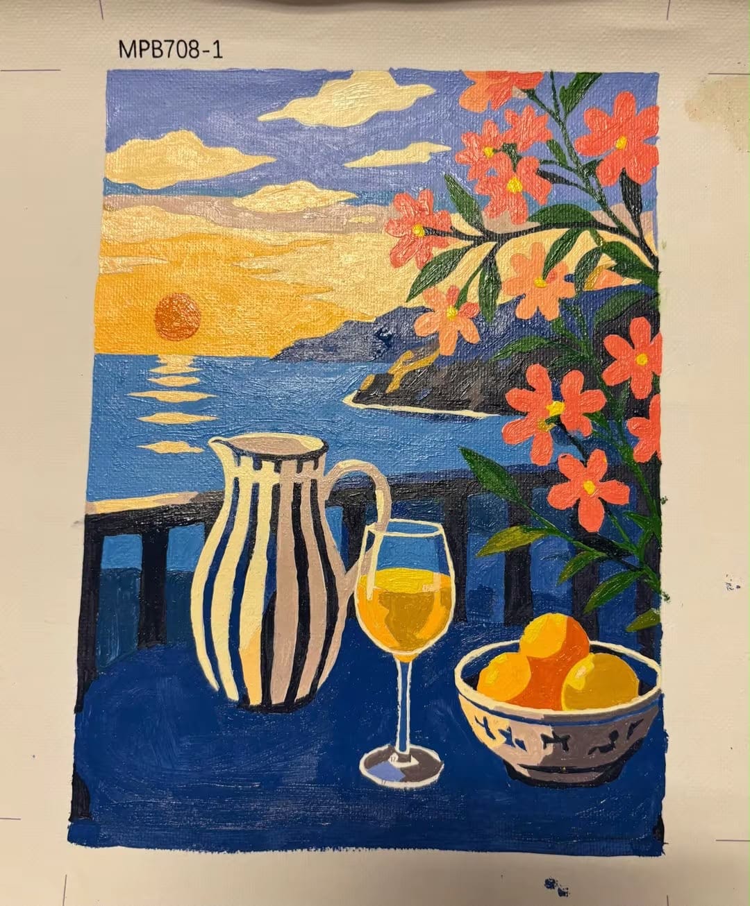 Customer photo review of 6 Mini Paintings - Mediterranean Dream Set