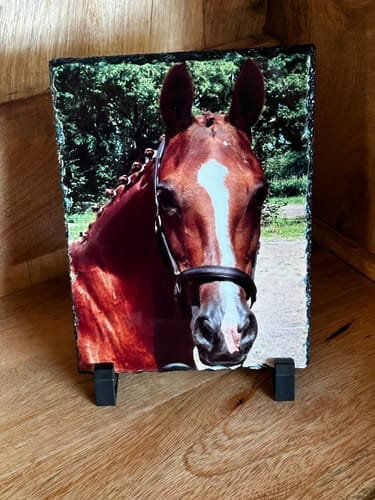 Customer photo review of Leisteen Rechthoek 14x19,5cm voor sublimatie