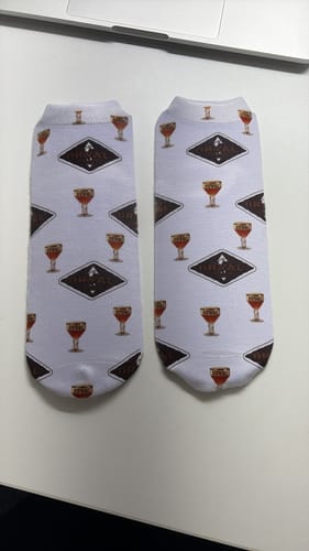 Customer photo review of Dames Enkelsokken voor sublimatie