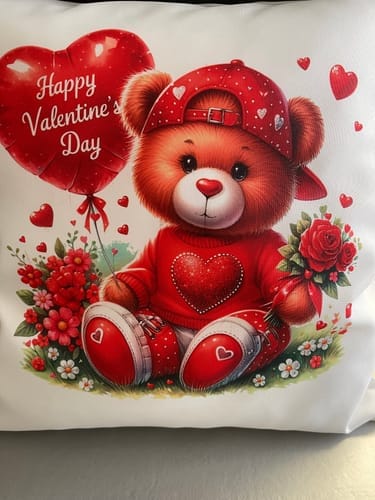 Customer photo review of Kussenhoes 39×39 cm – Wit – Voor Sublimatie