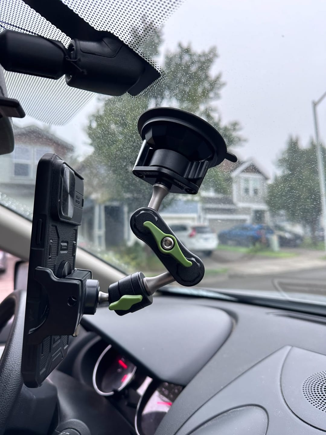 Customer photo review of Super Durable Metal Phone Holder