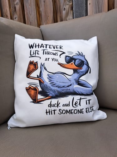 Customer photo review of Kussenhoes 39×39 cm – Wit – Voor Sublimatie