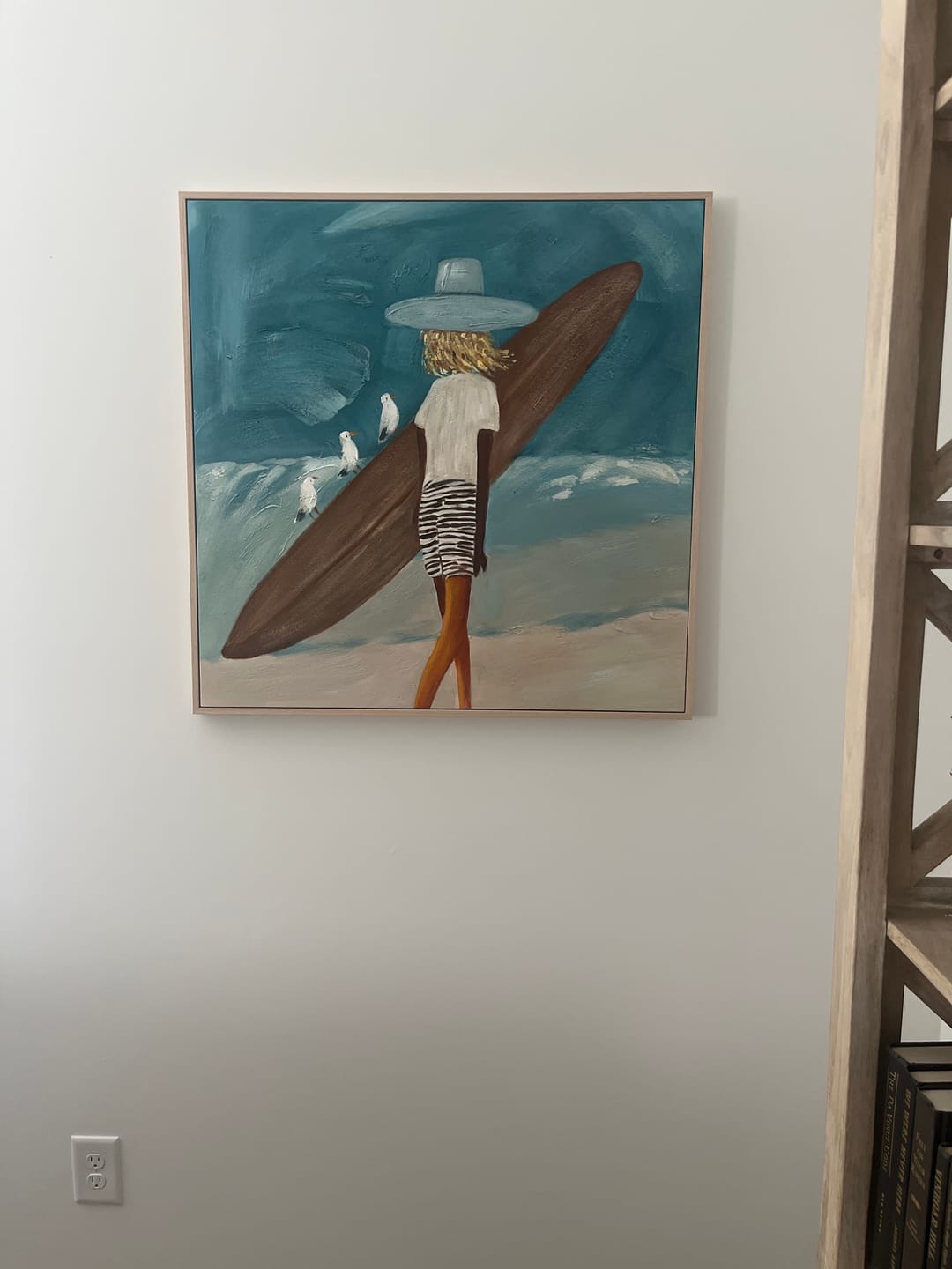 Customer photo review of Abstract Portrait Canvas Art #AE139