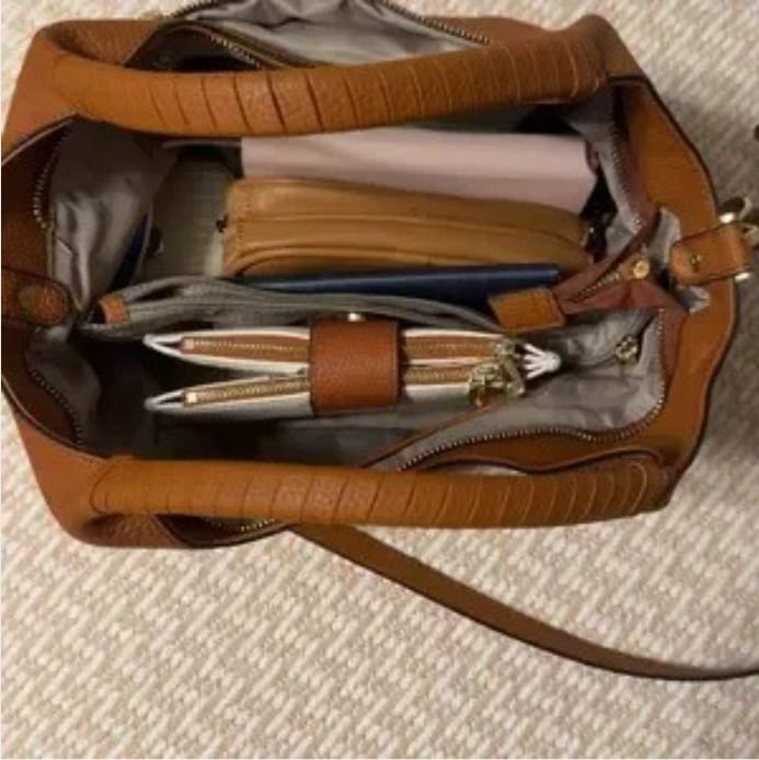 Customer photo review of Carrina – Soft Leather Everyday Hobo Bag