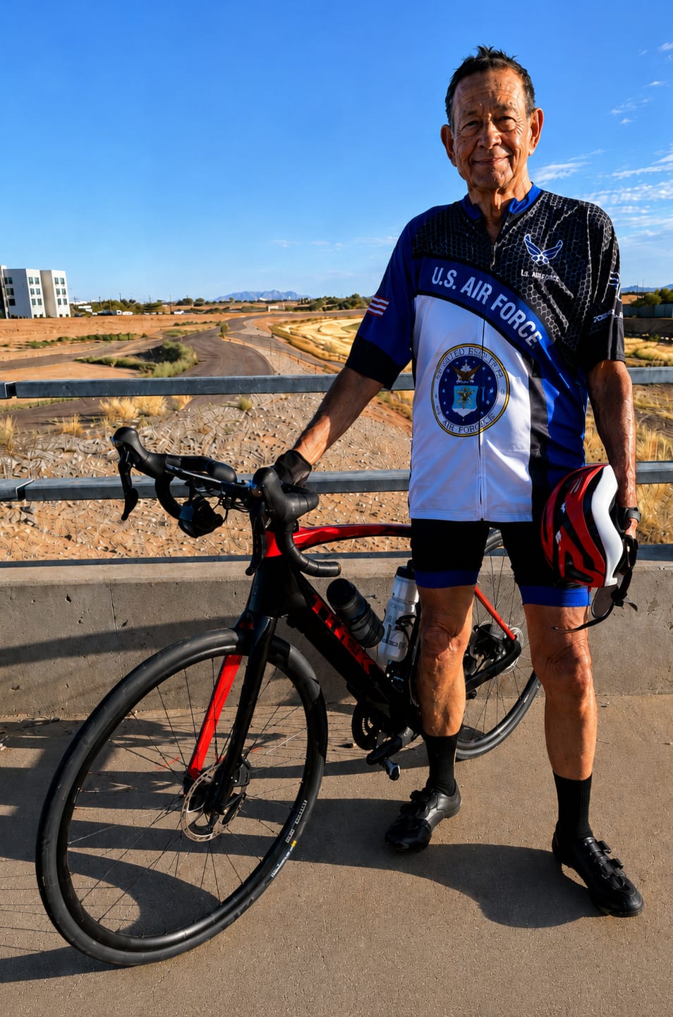 Customer photo review of Men’s Personalized U.S. Air Force Regular Fit Cycling Jersey & Kit