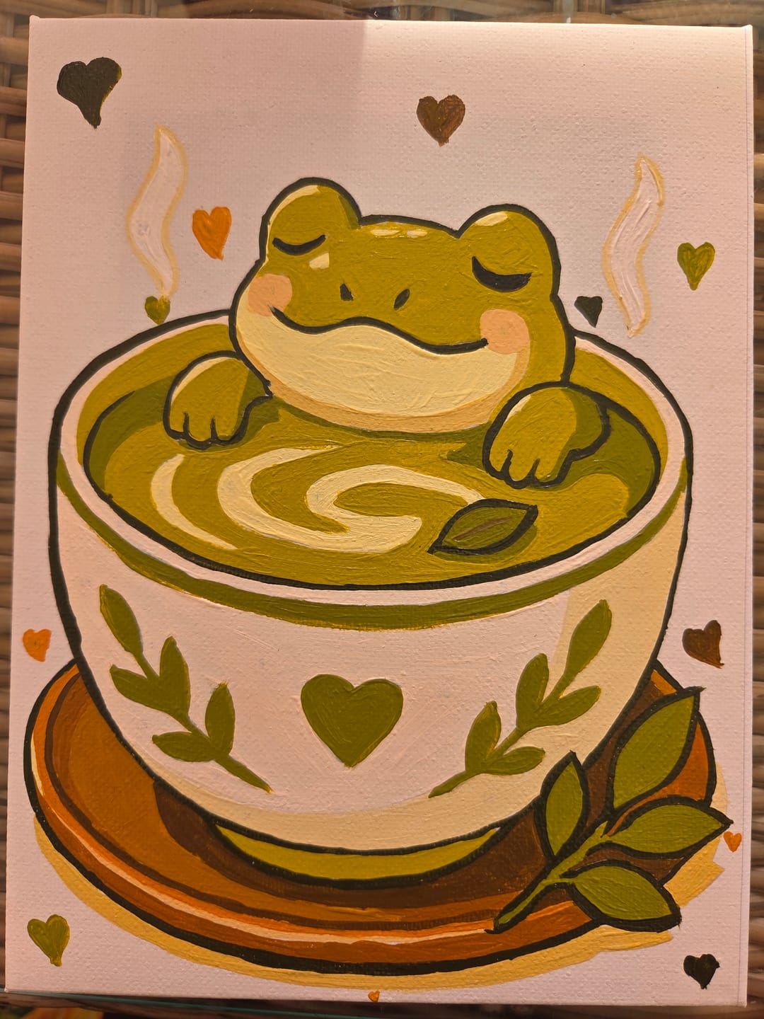 Customer photo review of 6 Mini Paintings - Animals in Cups Set