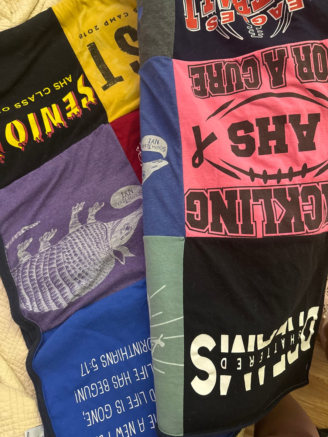 Customer photo review of Project Repat T-Shirt Quilt