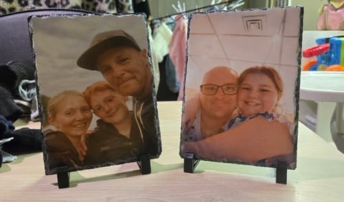 Customer photo review of Leisteen Rechthoek 14x19,5cm voor sublimatie