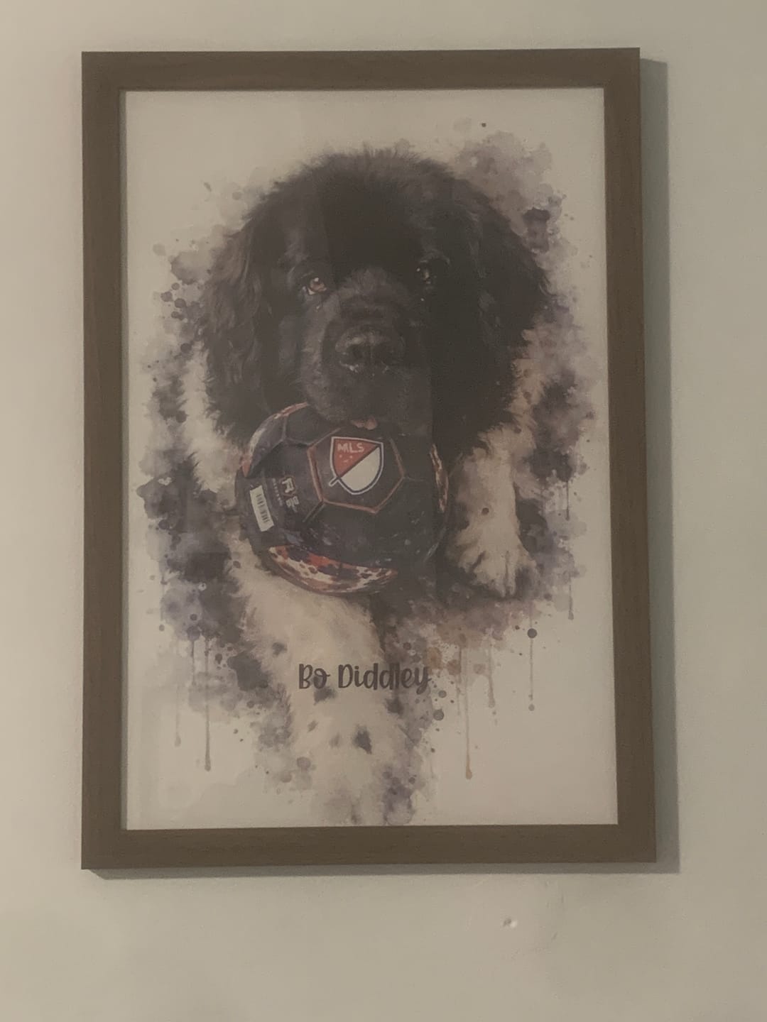 Customer photo review of Personalized Poster - Watercolor Realistic Portrait