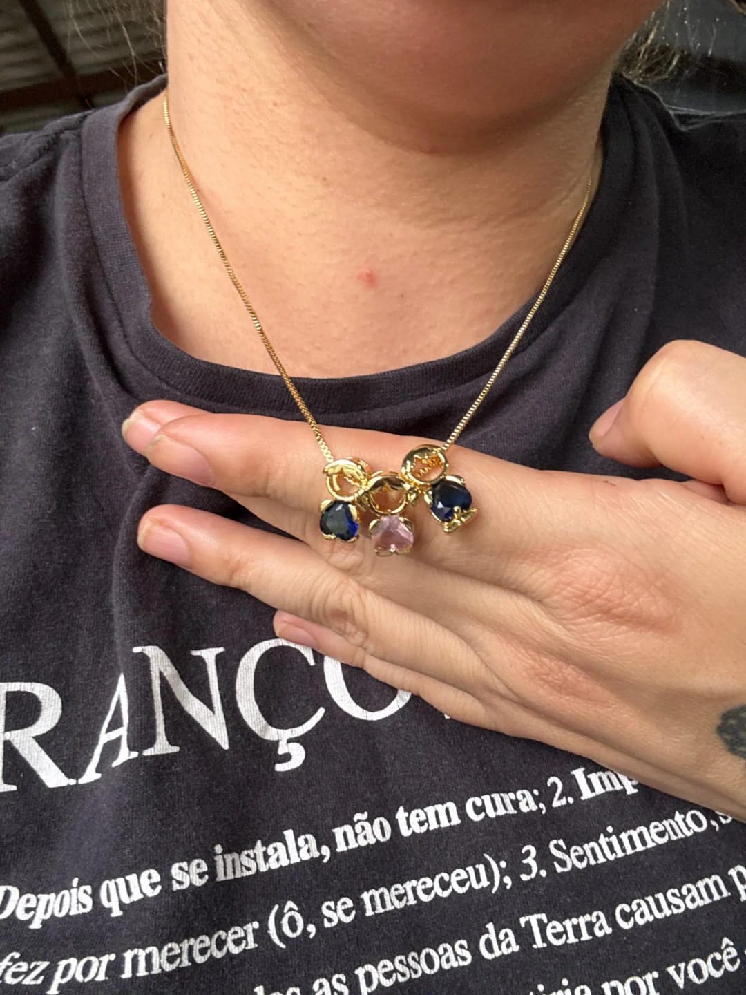Customer photo review of Collier Personnalisé pour Maman
