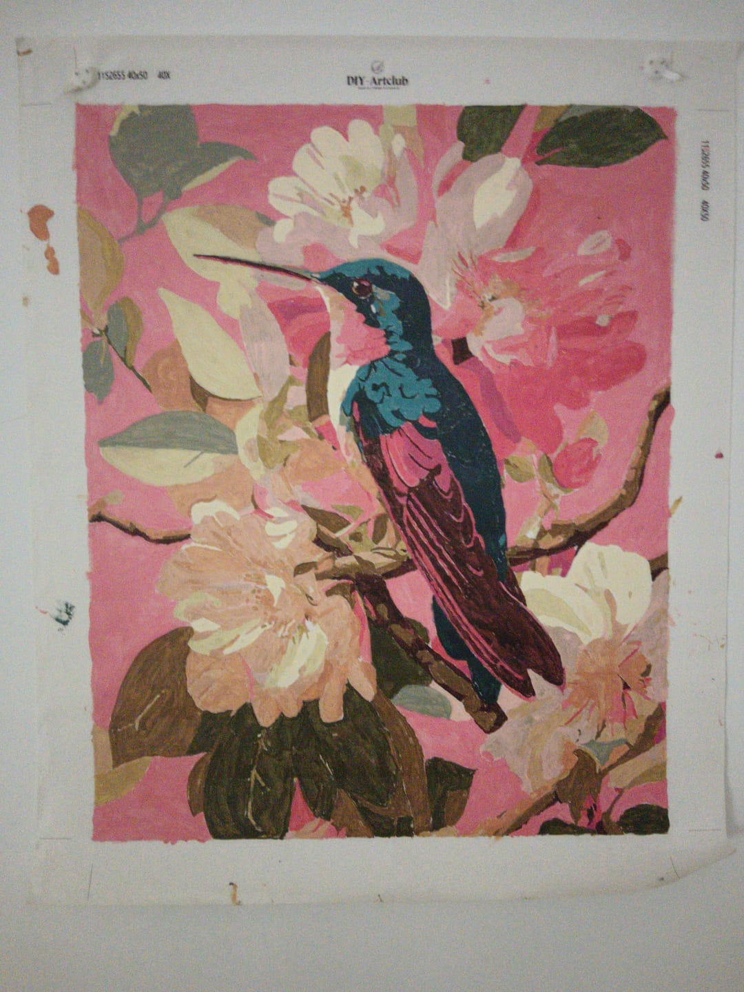 Customer photo review of Botanical Bird | Paint by Number