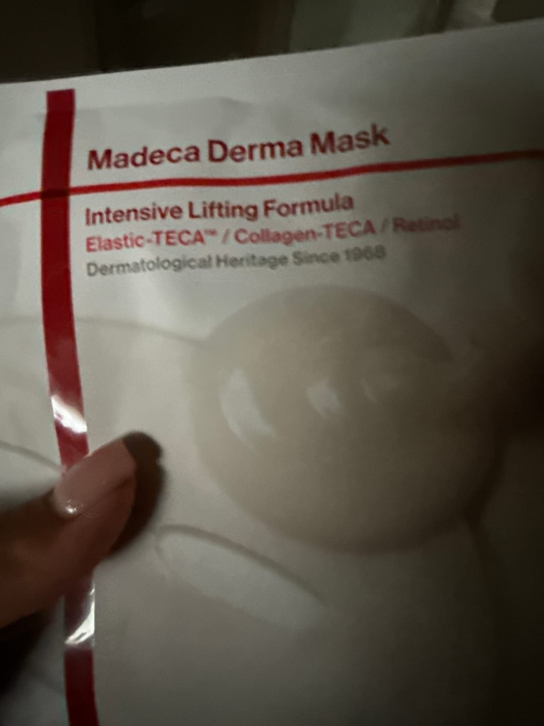 Customer photo review of Liftinga sejas maska Centellian24 Madeca Derma Mask Intensive Lifting Formula