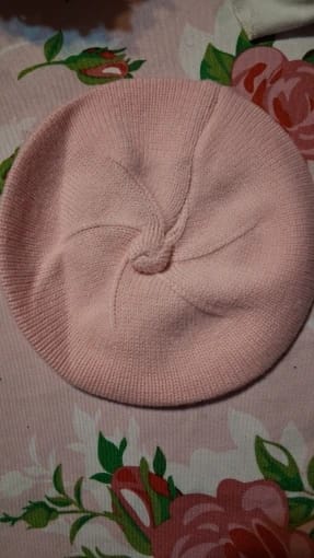 Customer photo review of Kids Solid Beret Hat