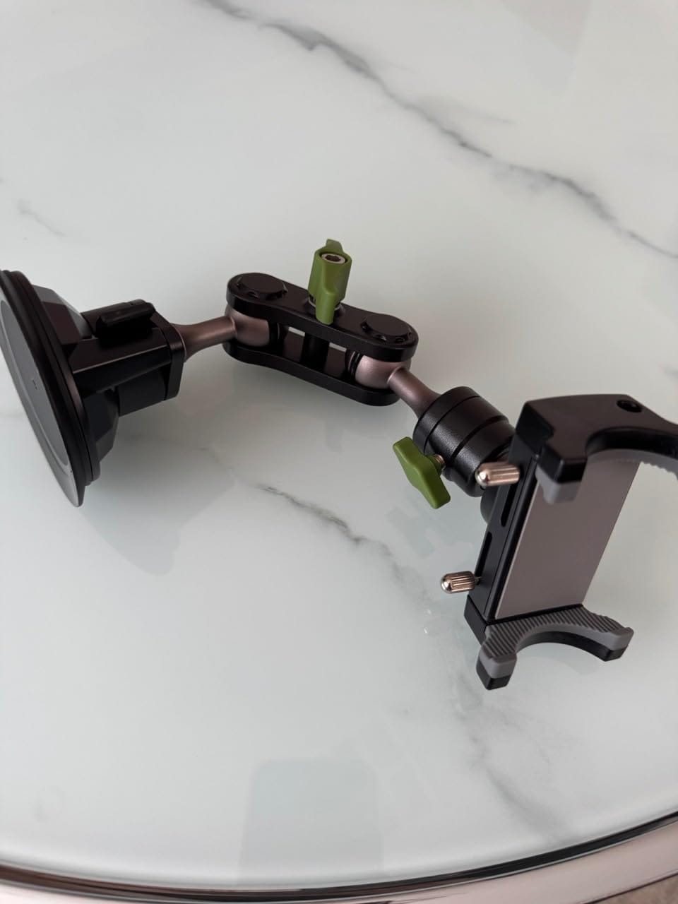Customer photo review of Super Durable Metal Phone Holder