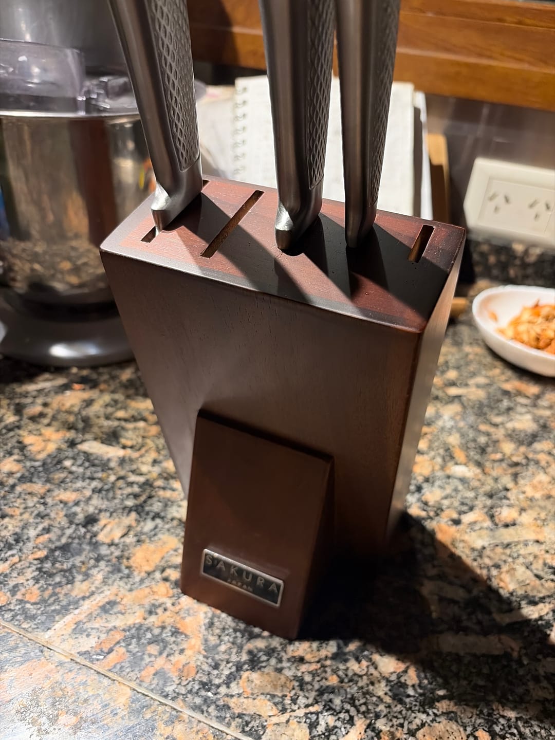 Customer photo review of Taco de Cuchillos Sakura De Acero Inoxidable