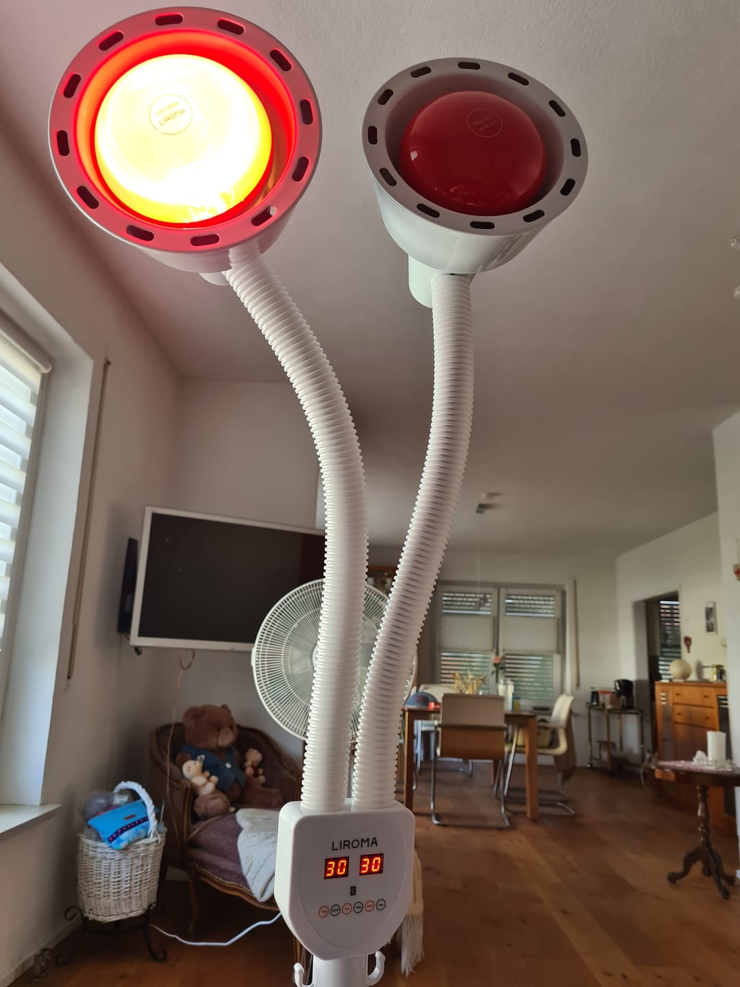 Customer photo review of LIROMA® Infraroodlamp Dubbele kop – 507 – Ideaal voor thuis