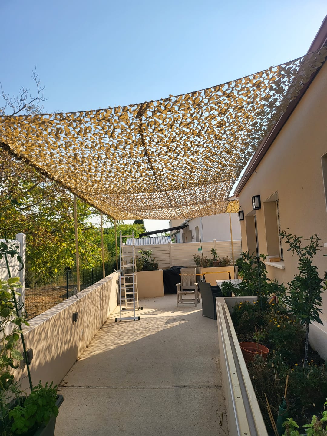 Customer photo review of Filet de camouflage renforcé sable