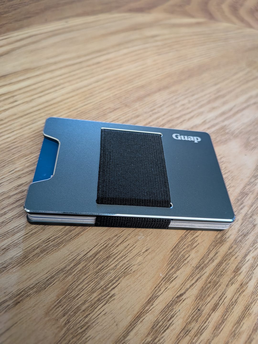Customer photo review of Guap Smart Wallet