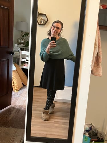Customer photo review of Sleek - Aurora green
