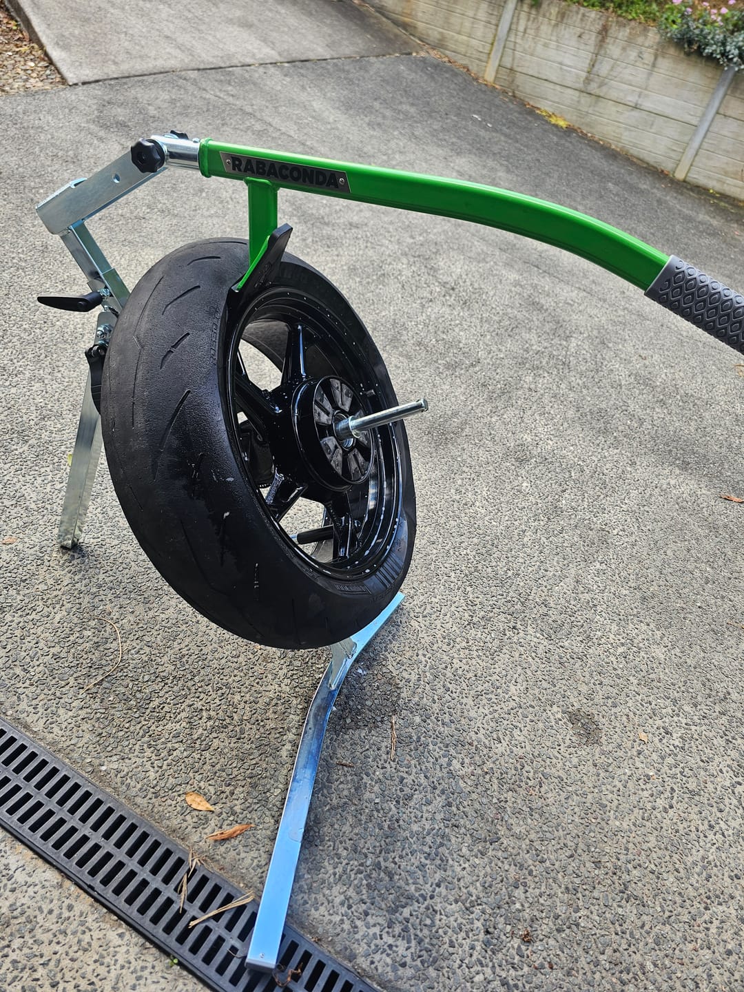 Customer photo review of Street Bike Tyre Changer