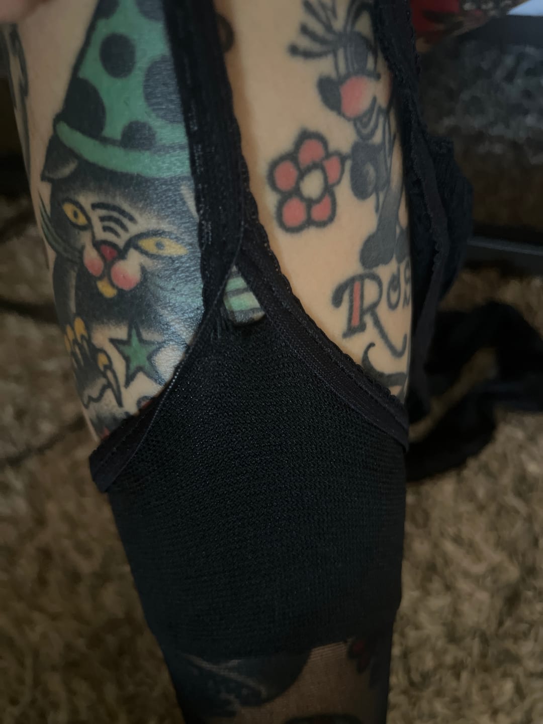 Customer photo review of Kasia Sexy Garter Sheer Stocking Tights