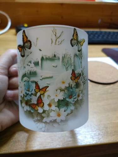 Customer photo review of 330ml (11oz) Mok Frosted voor sublimatie