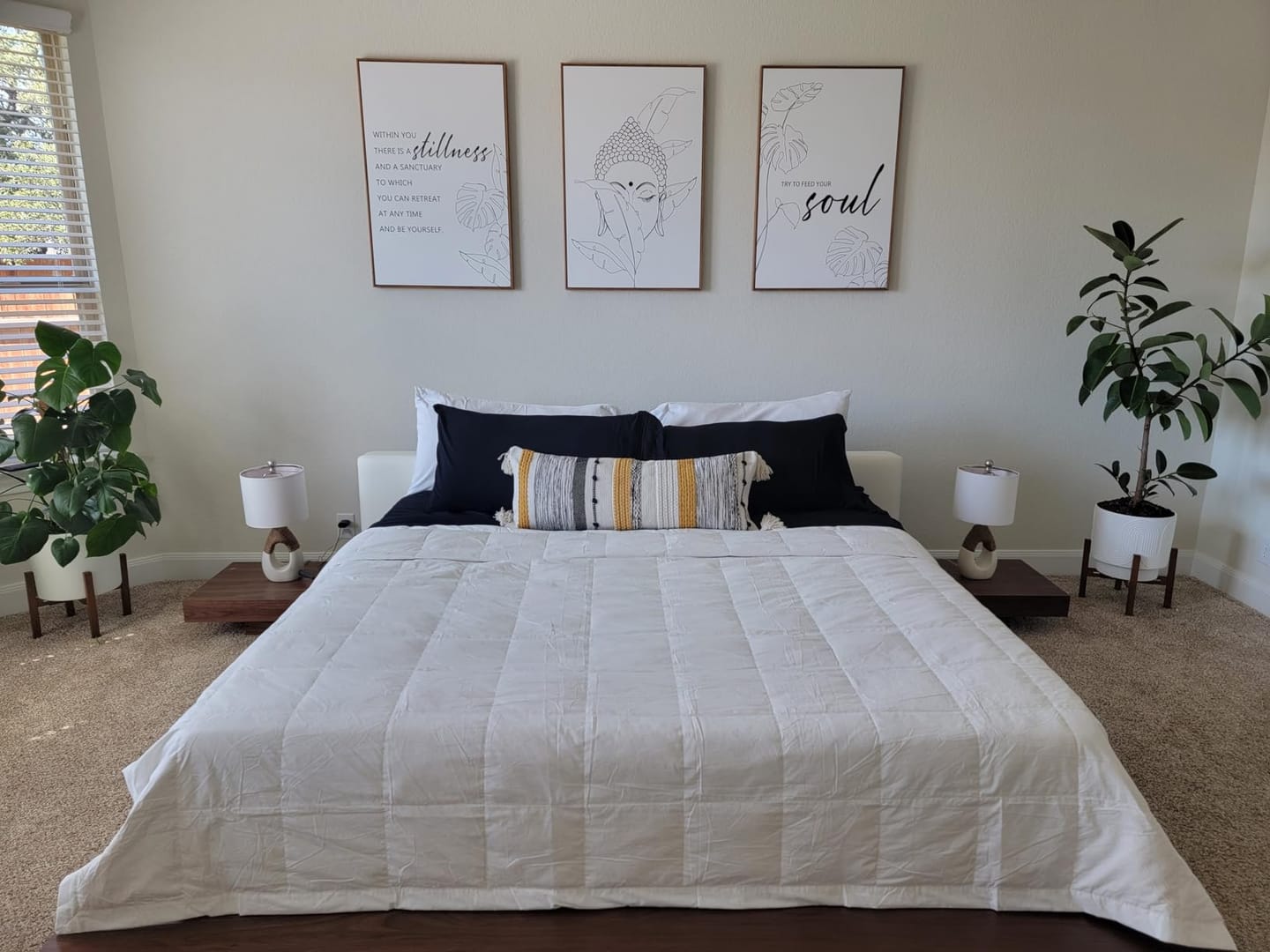 Customer photo review of Signature Handmade Yellow Mustard Woven Long Lumbar Pillow Cover 14x36