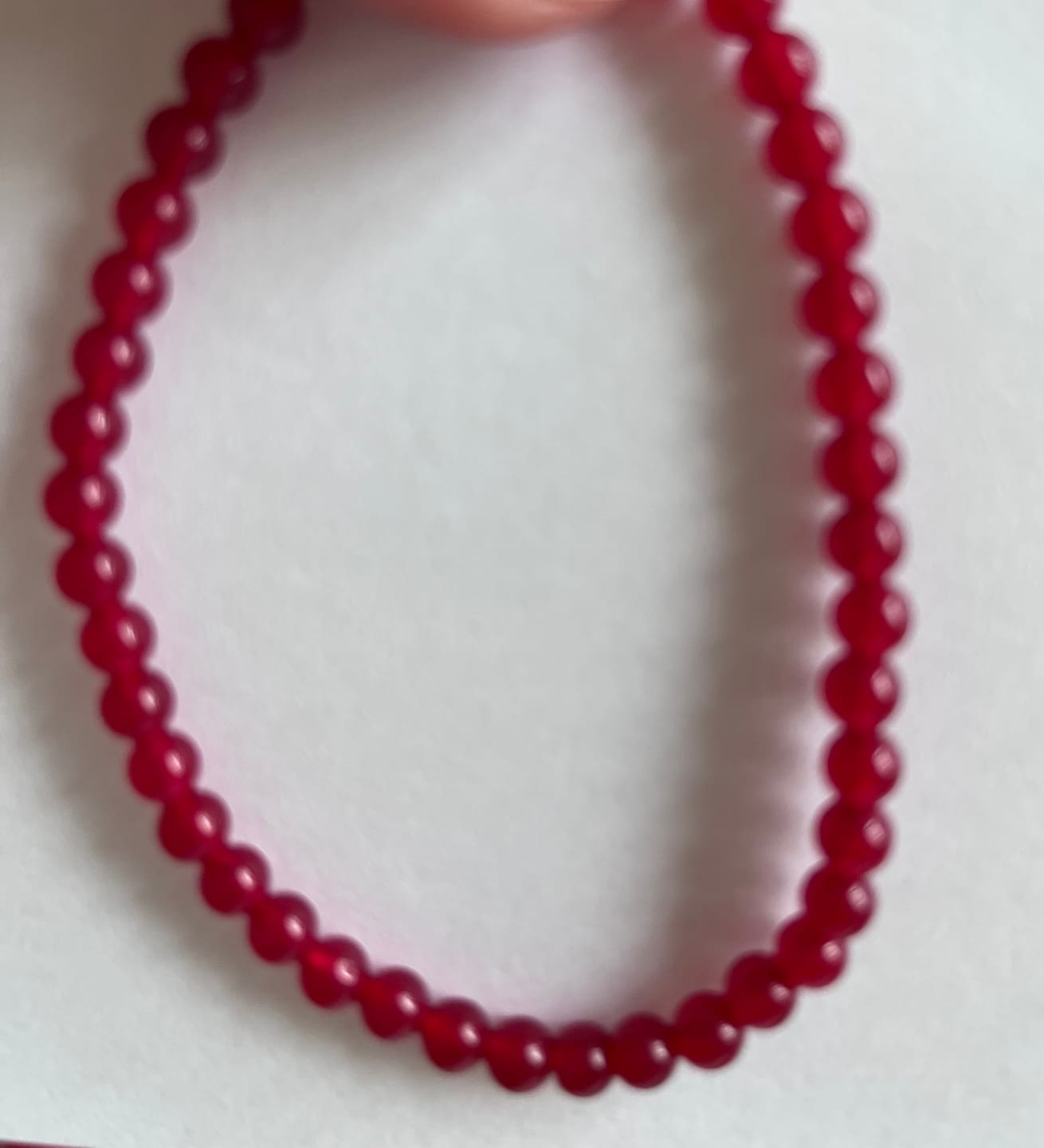 Customer photo review of Karneol Armband - Perlen