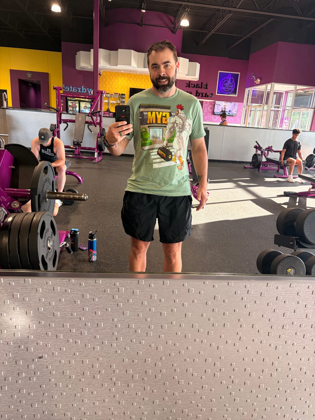 Customer photo review of Why Did The Chicken Cross The Road T-Shirt