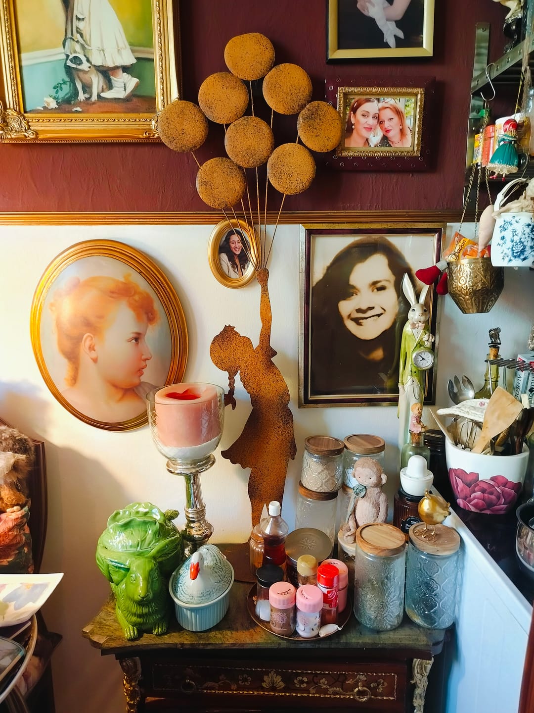 Customer photo review of Bimba con Palloncini Grande in Ferro Corten Marrone Ruggine( 120x45x18 cm)