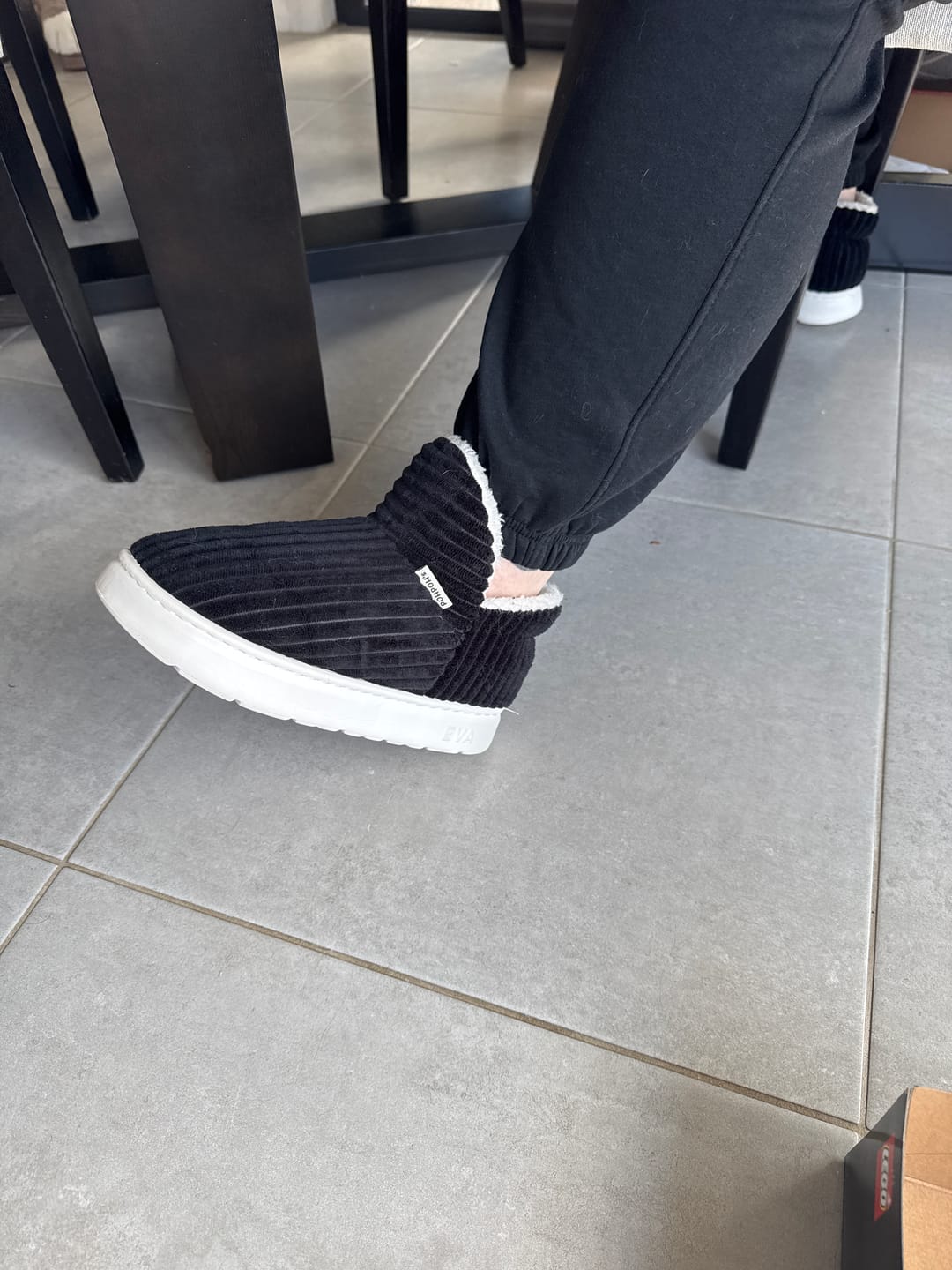 Customer photo review of Poh Poh’s™ Puffy Warm Slippers